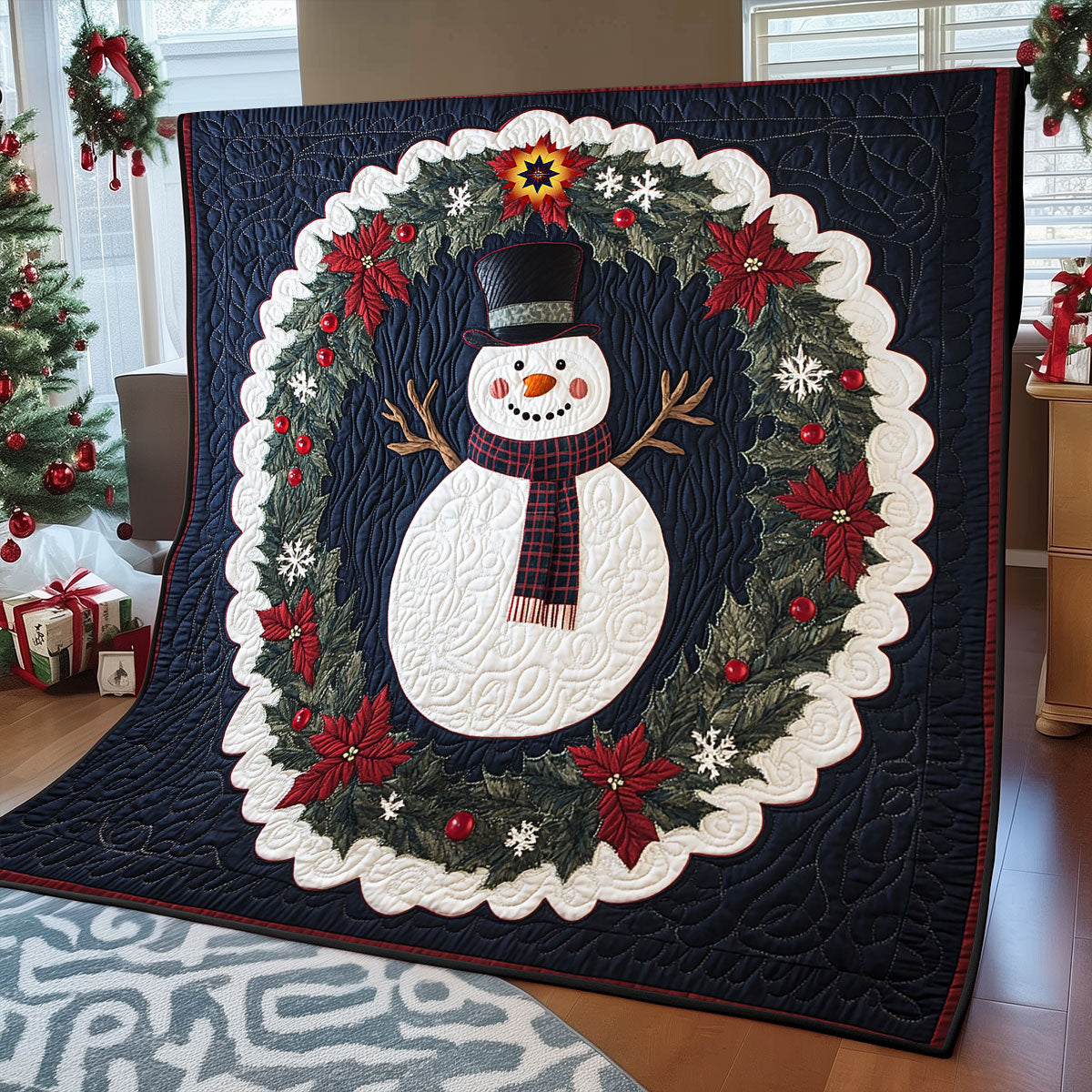 Gentleman Snowman WP0412057CL Quilt