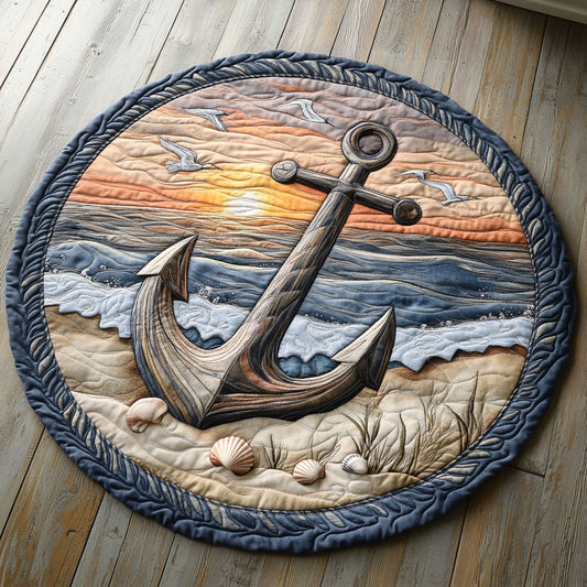 Impressive Landscape CQ2805026CL Quilted Round Mat