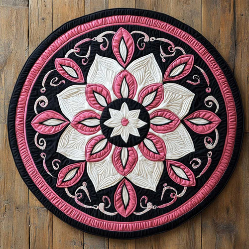 Chic Bloom WN2904002CL Quilted Round Mat