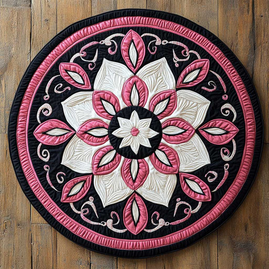 Chic Bloom WN2904002CL Quilted Round Mat