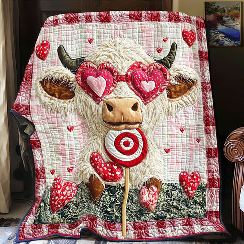 Valentine Of Fluffy Cow WY1701068CL Quilt