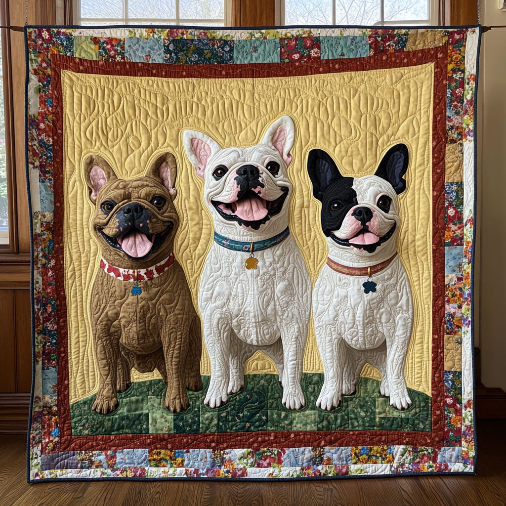 Three Cheeky Pups CP3007052CL Quilt