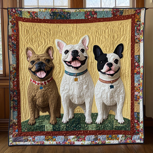 Three Cheeky Pups CP3007052CL Quilt