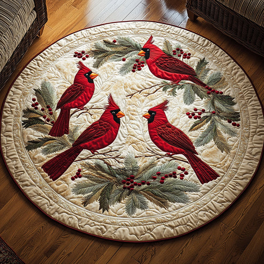 Flying Cardinal Trio CW1009004CL Quilted Round Mat