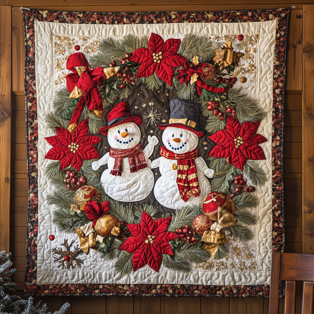 Blooming Snowman WN0508004CL Quilt
