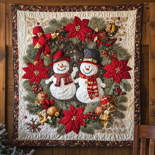 Blooming Snowman WN0508004CL Quilt