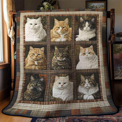 Furry Cat Companions WN0601060CL Quilt