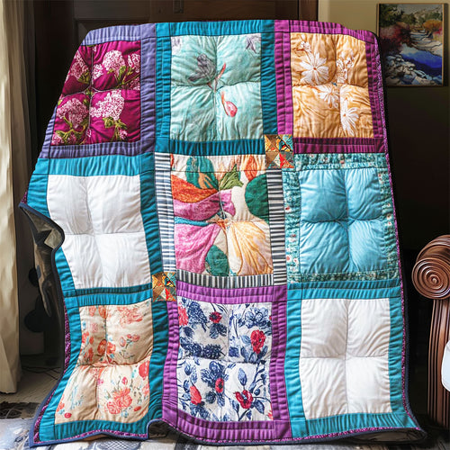 Serene Flower Patchwork WP2112018CL Quilt