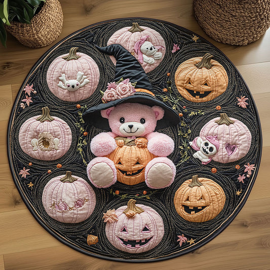 Moonlit Charm Teddy Bear WN1208053CL Quilted Round Mat