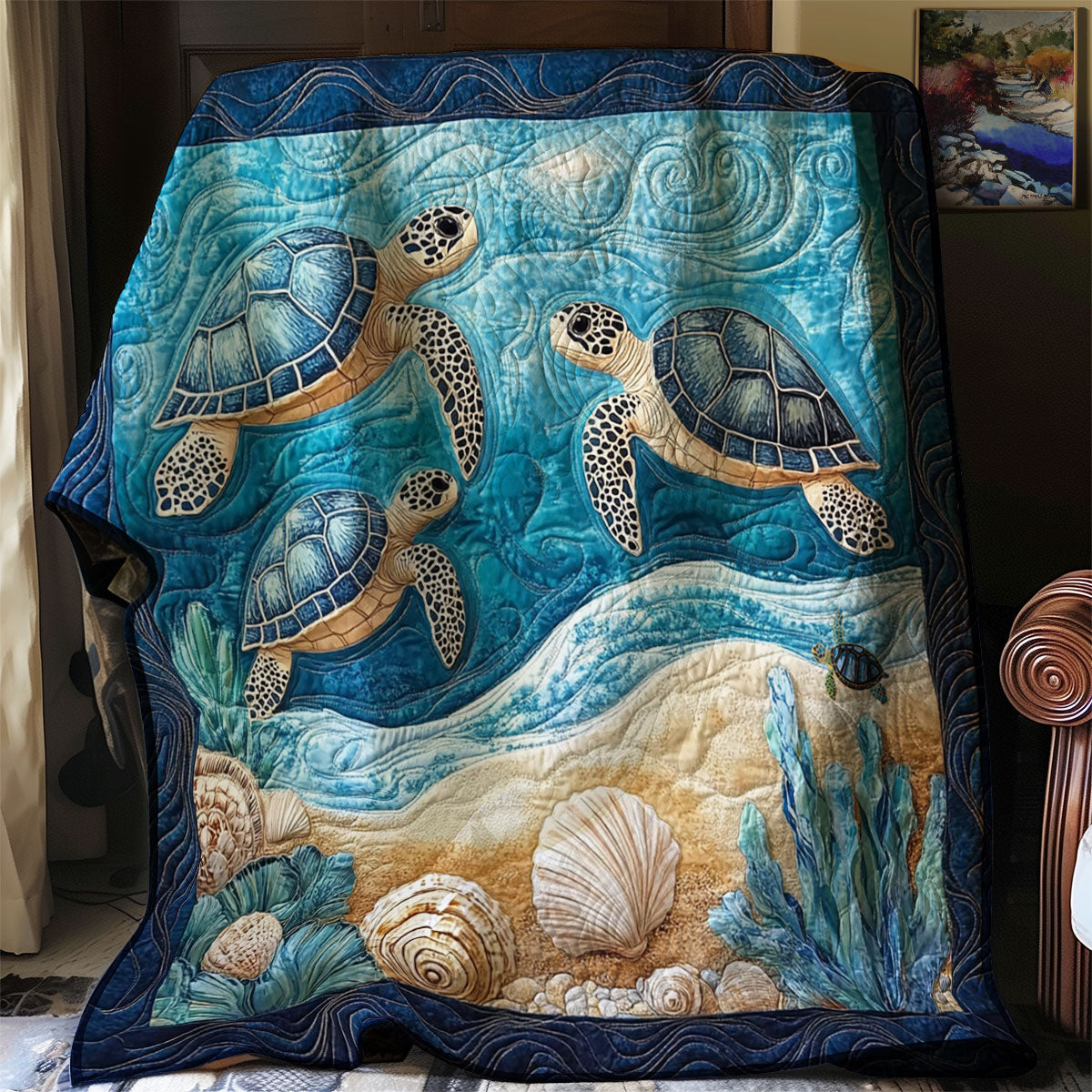 Sea Turtle WJ2612023CL Quilt