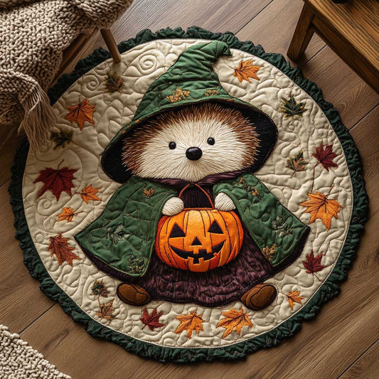 Halloween Hedgehog WN1903020CL Quilted Round Mat