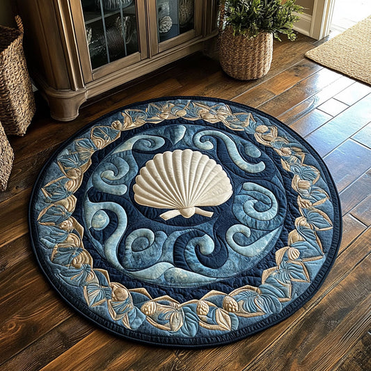 Coral Whisper CP1508056CL Quilted Round Mat