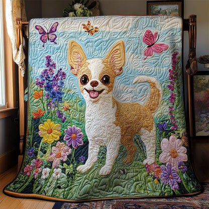 Chihuahua Bloom WN2403016CL Quilt