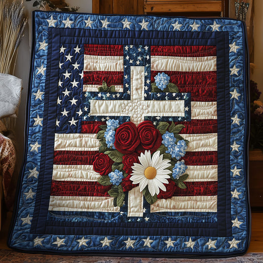 Faith and Freedom Cross WX1306013CL Quilt