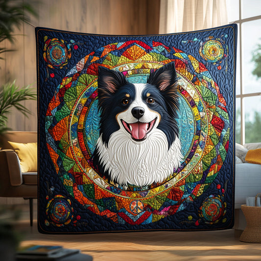 Border Collie Happy WT2610035CL Quilt