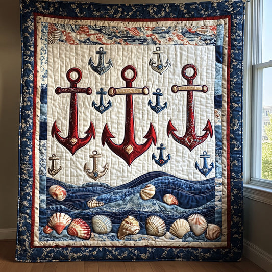 Nautical Anchor WJ2503016CL Quilt