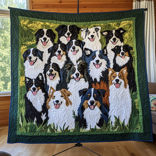 Border Collie Parade CW0512003CL Quilt