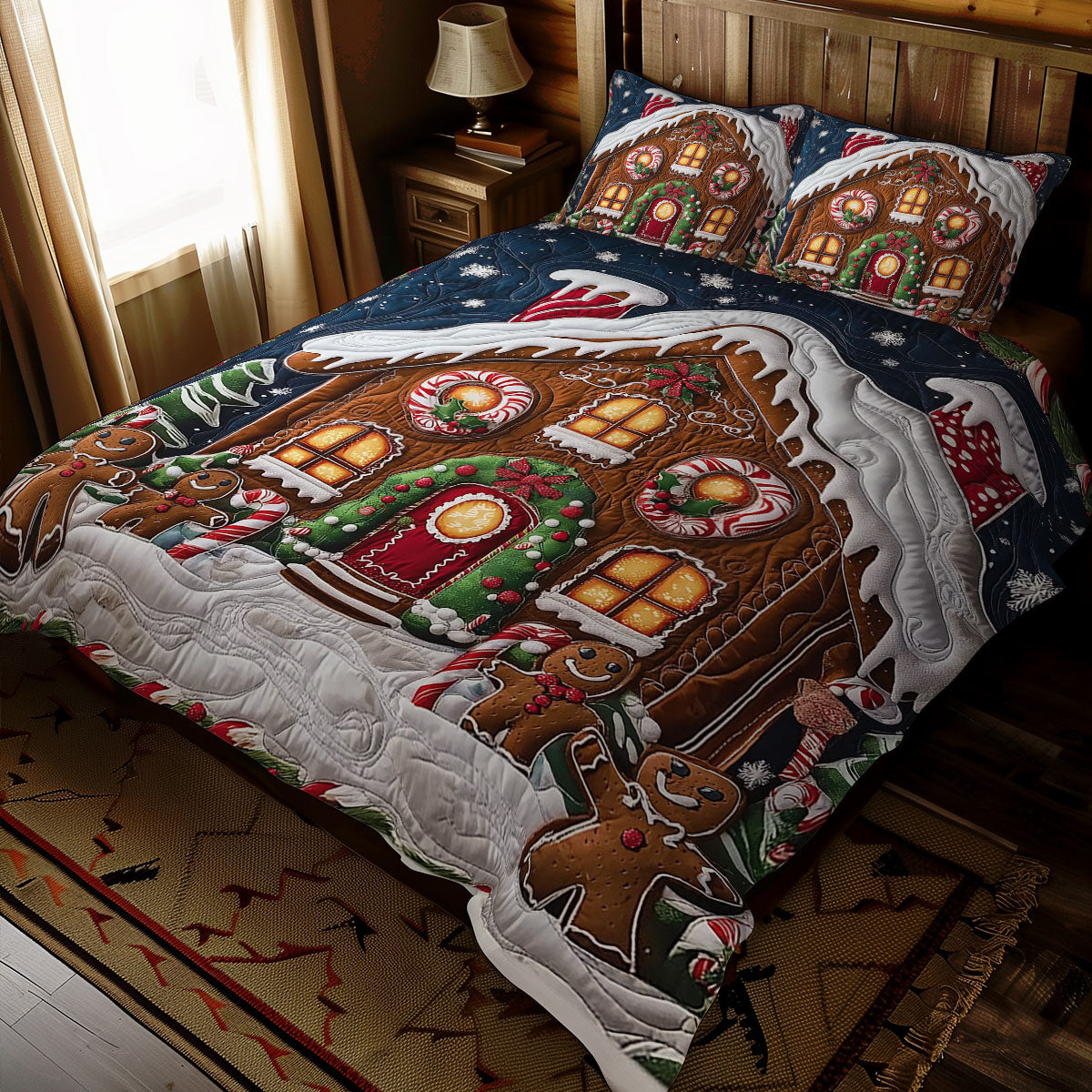 Christmas Gingerbread House WJ2711034CL Duvet Cover Set