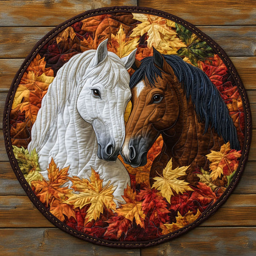 Horse CW1505121CL Quilted Round Mat