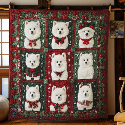 Merry Samoyed WN0512016CL Quilt