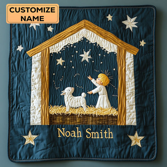 Heavenly Night WY2507018CL Personalized Baby Quilt