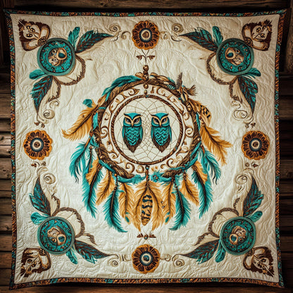 Dreamcatcher Couple Owl WY1801064CL Quilt