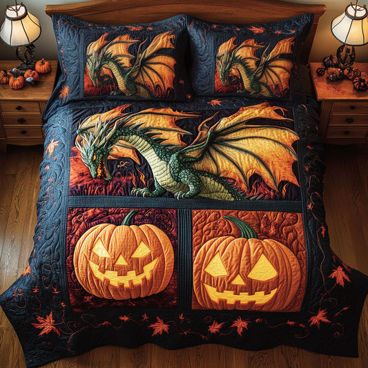 Dragon Pumpkin Flame CW0608002CL Duvet Cover Set
