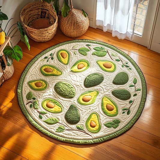 Avocado WY1906033CL Quilted Round Mat