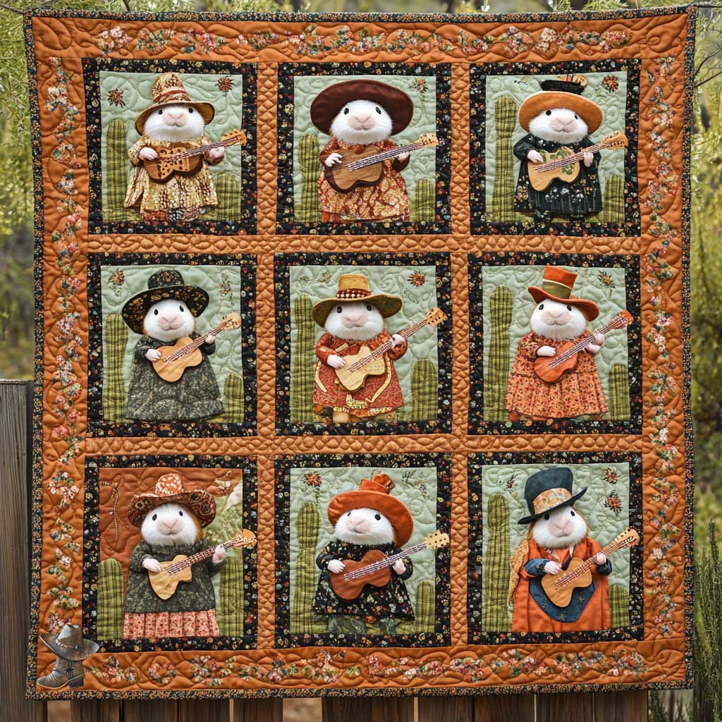 Cowboy Guinea Pig WN3110103CL Quilt