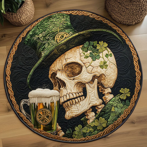 Festive Skull WN2608032CL Quilted Round Mat