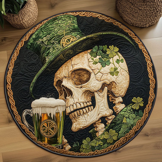 Festive Skull WN2608032CL Quilted Round Mat