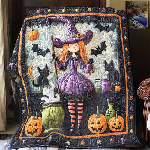 Mystic Pumpkin Witch CW2607043CL Quilt