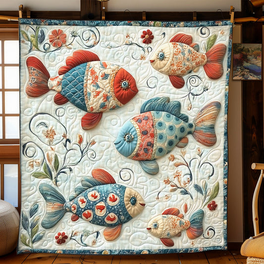 Fish Tale Bliss WJ0601001CL Quilt