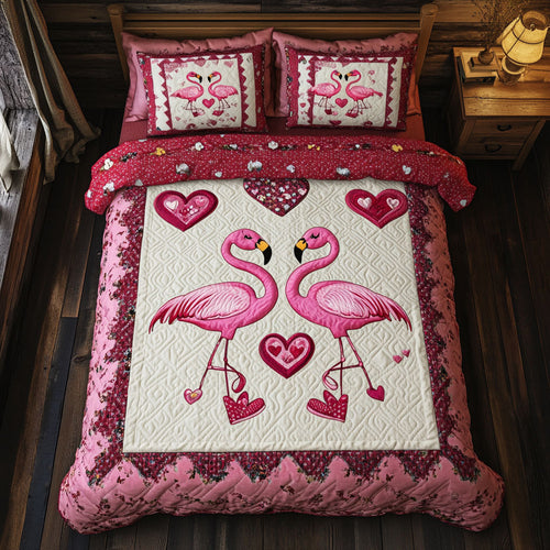 Couple Love Flamingo WY2001023CL Duvet Cover Set