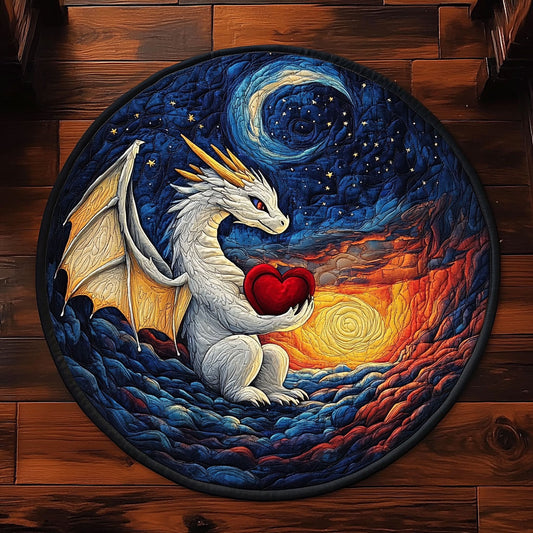 Dragon Heart CM2705015CL Quilted Round Mat