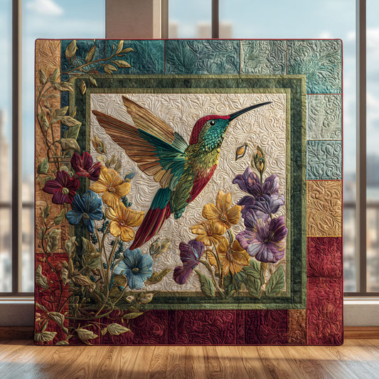 Floral Hummingbird CW2208041CL Quilt