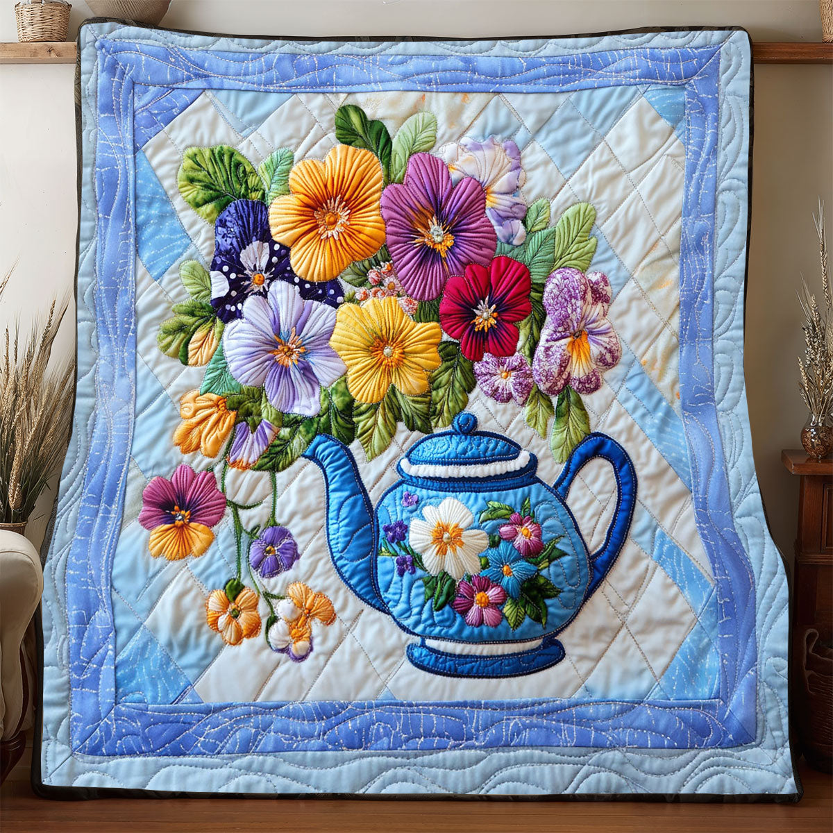 Dreaming Teapot WP0705064CL Quilt