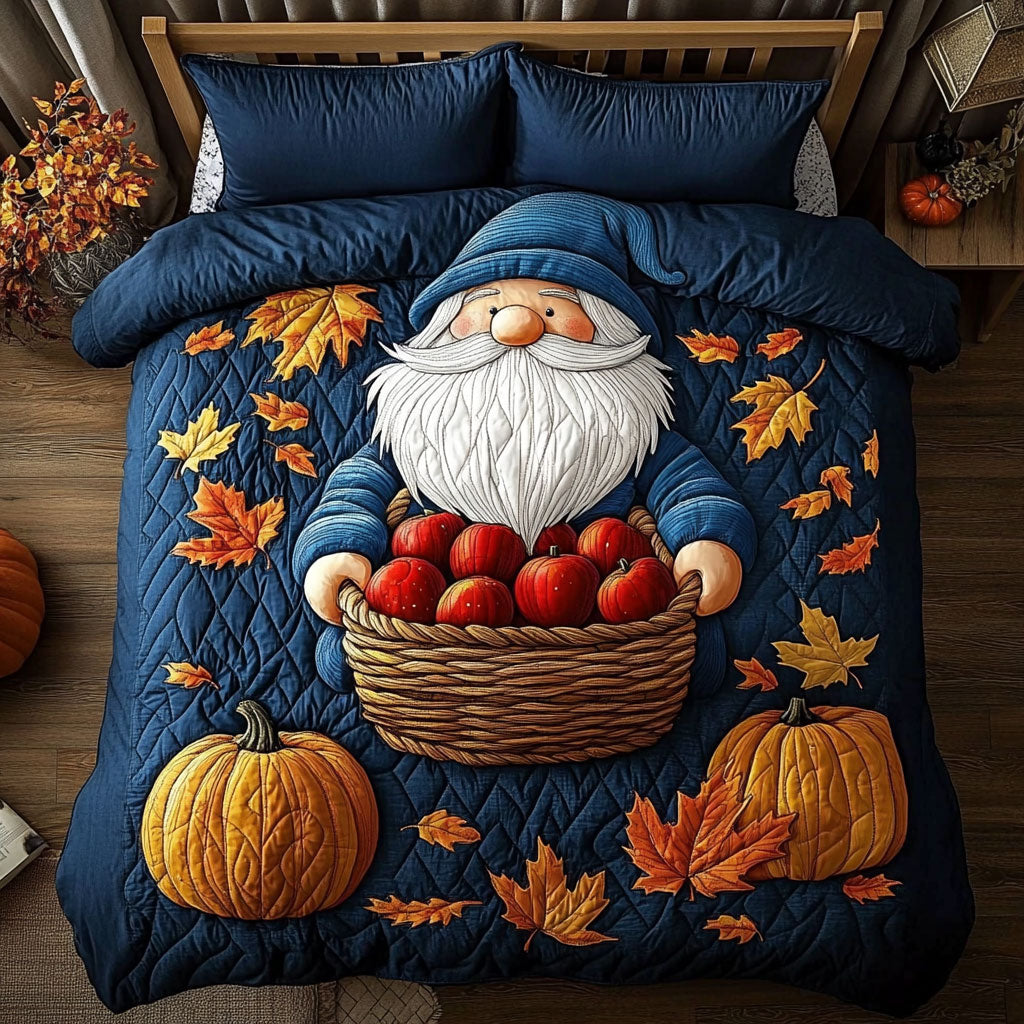 Autumn Pumpkin Gnome WX0507007CL Duvet Cover Set