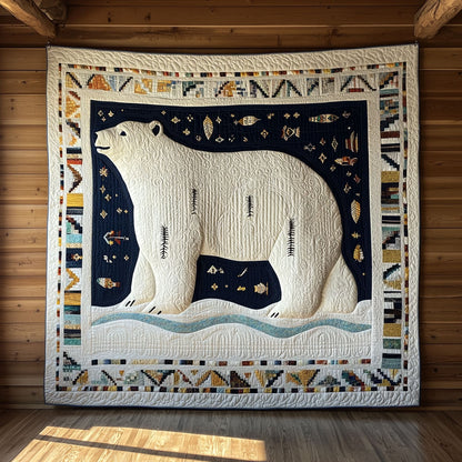 Tribal Polar Bear CW0509046CL Quilt