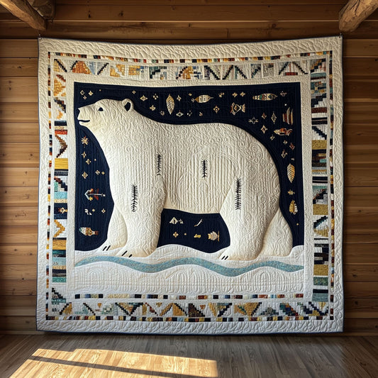 Tribal Polar Bear CW0509046CL Quilt