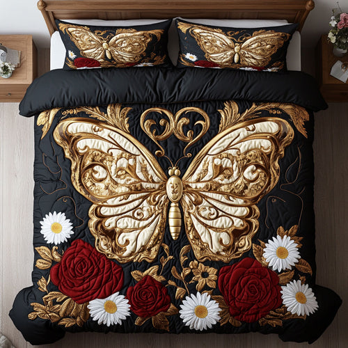Royal Gold Butterfly WY0602048CL Duvet Cover Set