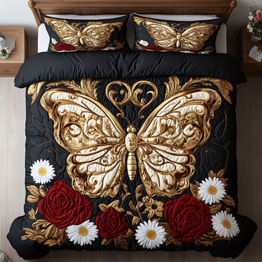 Royal Gold Butterfly WY0602048CL Duvet Cover Set