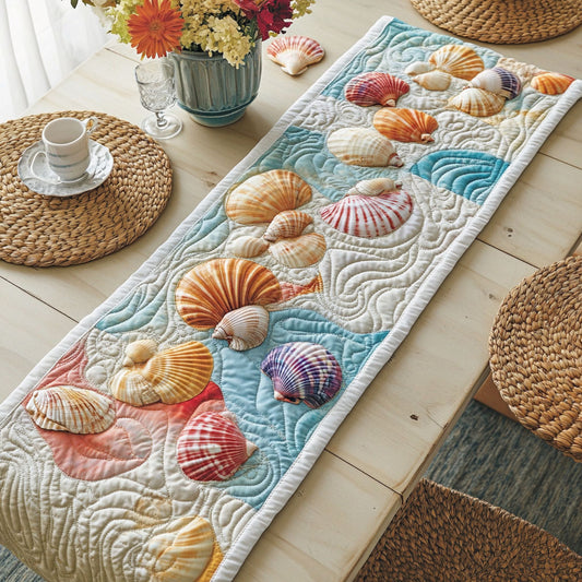 Whispers Of The Shore CP2605016CL Quilted Table Runner