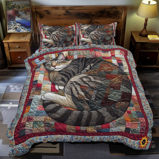 Winter Sleeping Cat WY0212050CL Duvet Cover Set