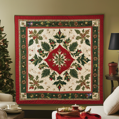 Holly Leaf Pattern XR0411003CL Quilt