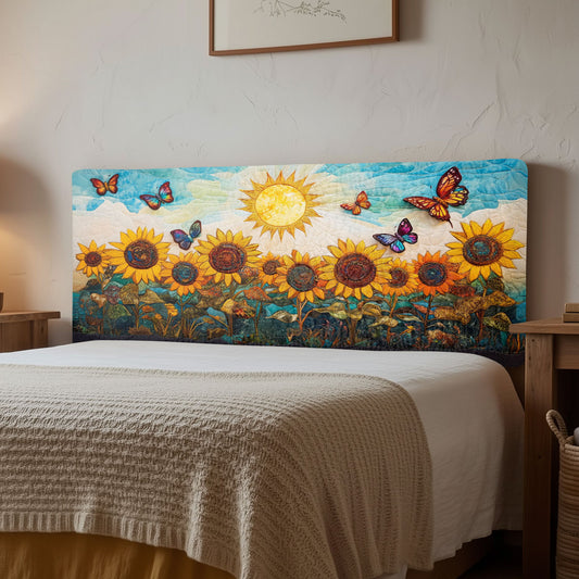 Blooming Garden CW1512006CL Quilted Headboard Slipcover