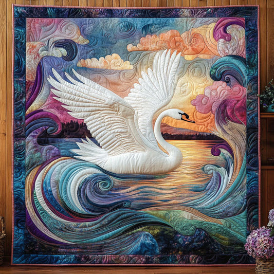 Elegant White Swan WJ0504006CL Quilt