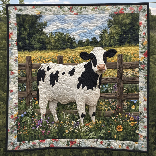 Cow By A Wood Fence LT1909004CL Quilt