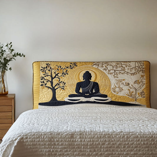 Serene Buddha WN3012038CL Quilted Headboard Slipcover