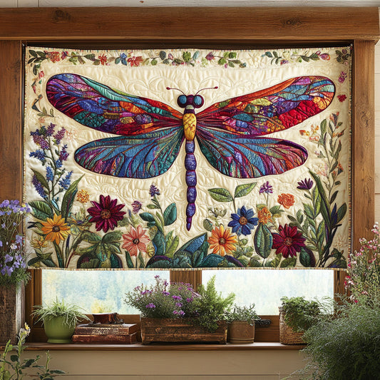 Colorful Dragonfly CM2204033CL Quilted Valance